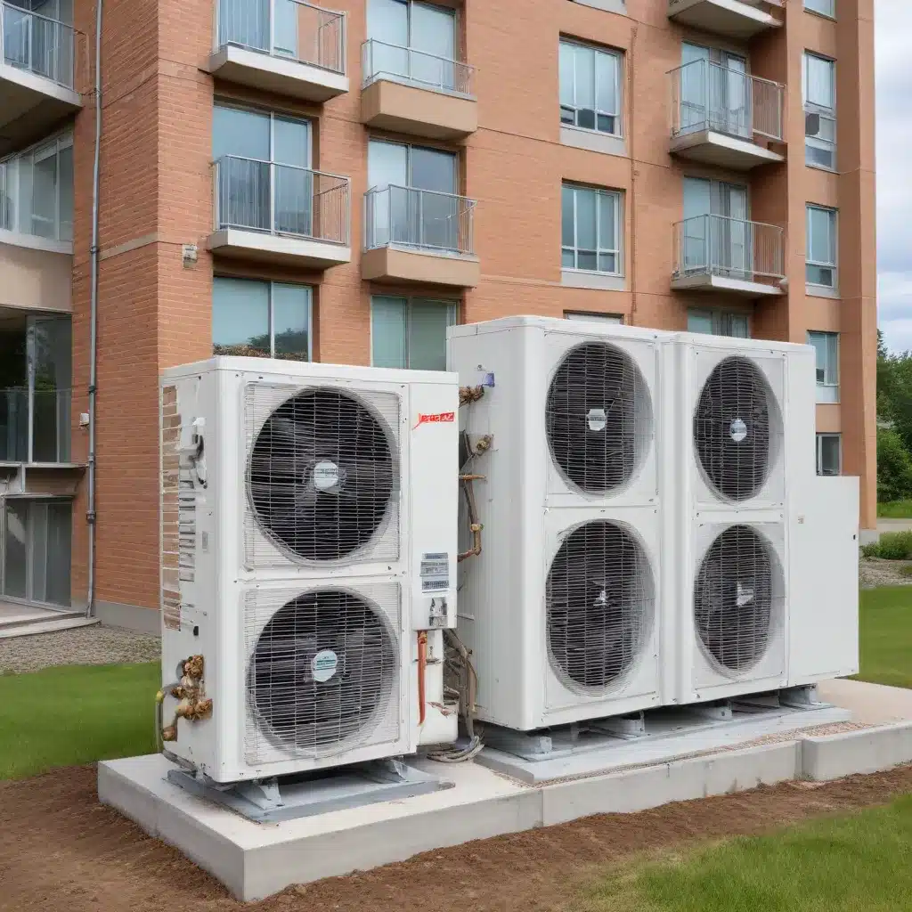 Energy and environmental impacts of air-to-air heat pumps in a mid-rise residential building in Canada
